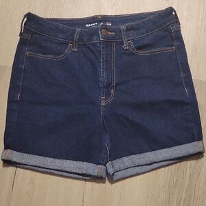 Old Navy Women's Deep Blue Jean Shorts